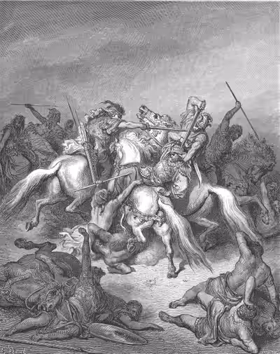 Abishai saves David's Life