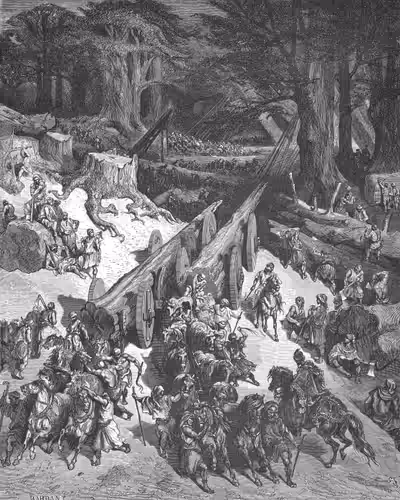 Cedars Are Cut Down for the Jerusalem Temple