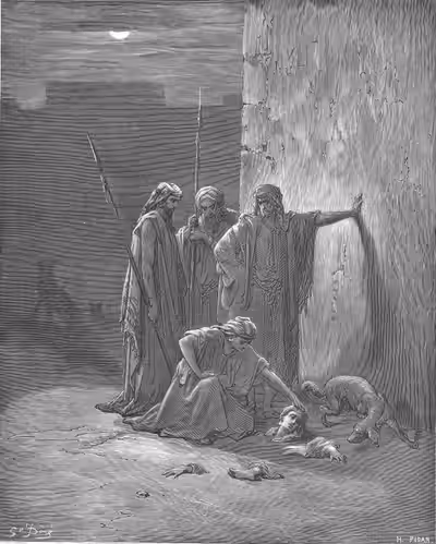 Jehu's Companions Find Jezebel's Remains