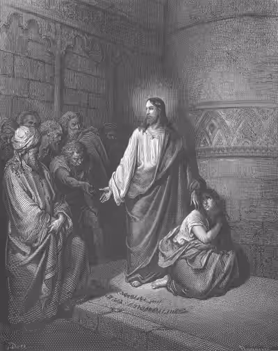 Jesus And The Woman Taken In Adultery