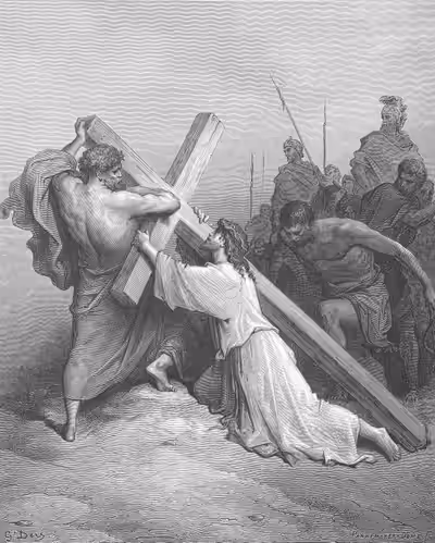 Jesus Falling Beneath The Cross