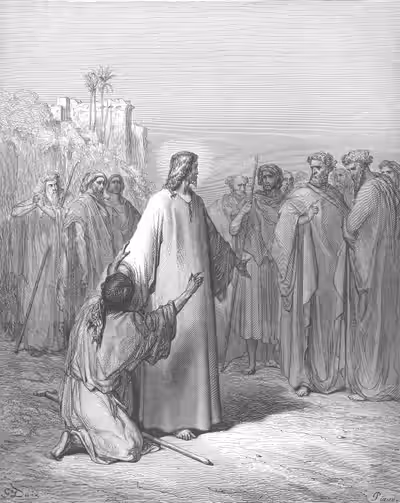Jesus Healing The man Possessed with a Devil
