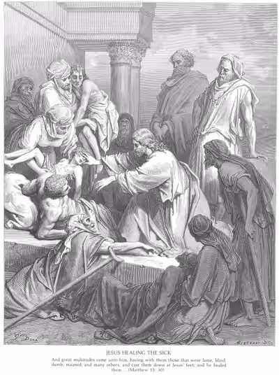 Jesus Healing The Sick