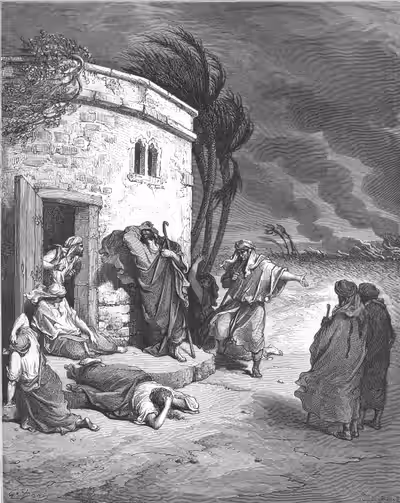 Job hears of his misfortunes