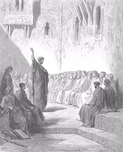 St. Paul Preaching To The Thessalonians