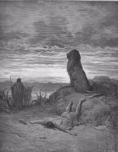 The Disobedient Prophet Is Slain by a Lion