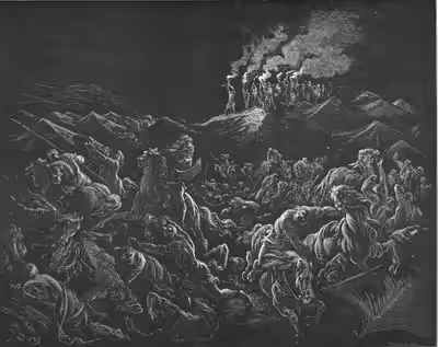 The Midianites Are Routed